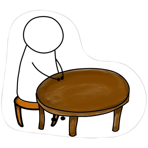 mesa, padrão de mesa, revisão de desenho animado dobriak