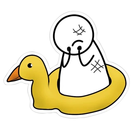 pato, pato de pato, pato amarillo, ilustración de pato
