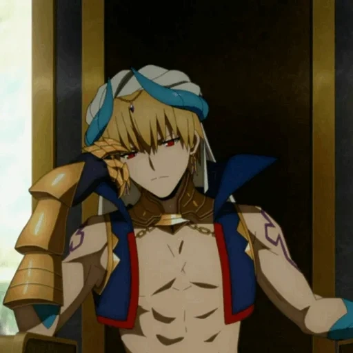 gilgamesh, personagens de anime, grande ordem de gilgamesh, gilgamesh fate grand order babilônia, destino grand order zettai maju sensen babilônia