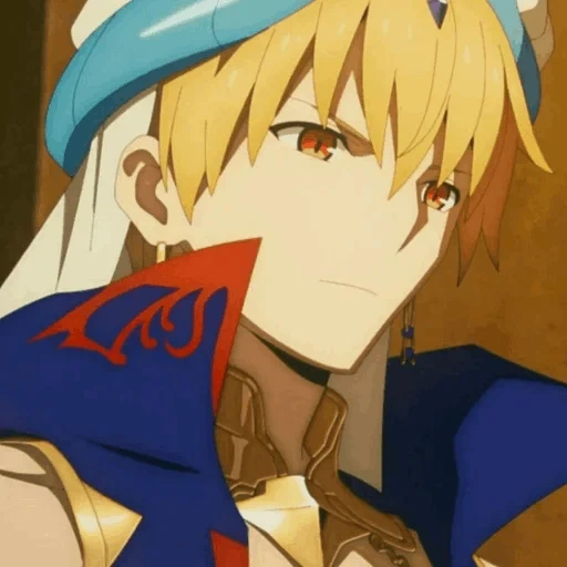 gilgamesh, anak laki laki anime, nasib/grand order, nasib grand order zettai maju sensen babylonia, makan grand order mutlak setan depan babylonia gilgamesh