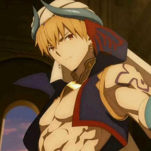 anime, gilga mesh, destino di gilgamesh, personaggio di anime, gilgamesh destiny order babilonia