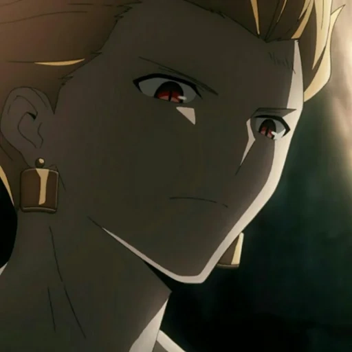 anime, anime, anime charaktere, screenshot von gilgamesh, gilgamesh faith babylonia