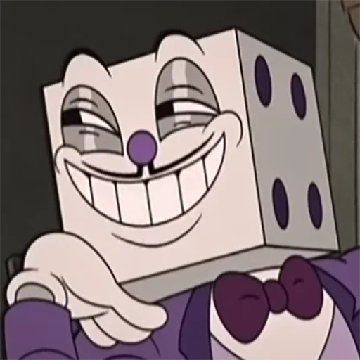 anime, kaphed show, king dice cuphead, king dais kaphed show, hexagonal king cuphead