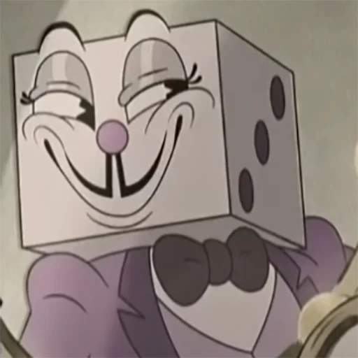 anime, kaphed show, mostrar una caricatura de copa, cuphead king dice avatar, hexagonal king cuphead