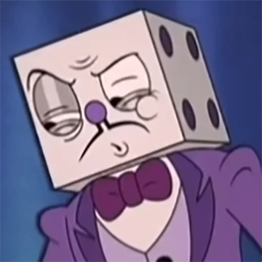 аниме, человек, капхед шоу, king dice x wheezy, кинг дайс капхед шоу