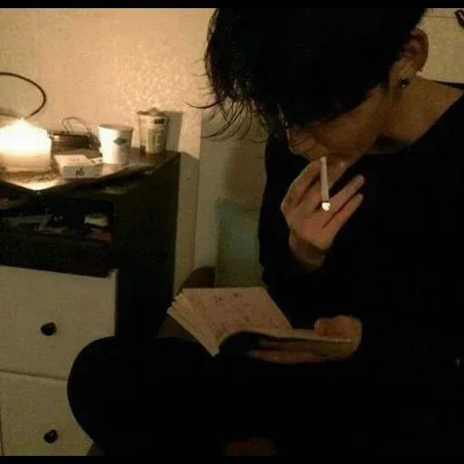 парень, парень эмо, снова ночь, курящая девушка, кореец курит эстетика