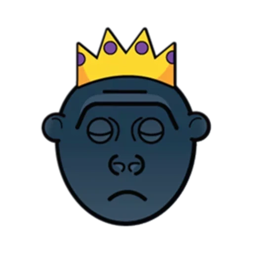 king, mahkota, emoji, kegelapan, crown big man