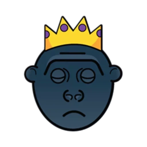 king, crown, emoticônes, dark, crown big man