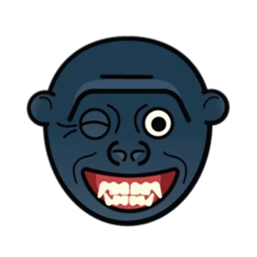 dunkelheit, böse maske, maskenabzeichen, emoji gorilla, maske eines monsters von kindern