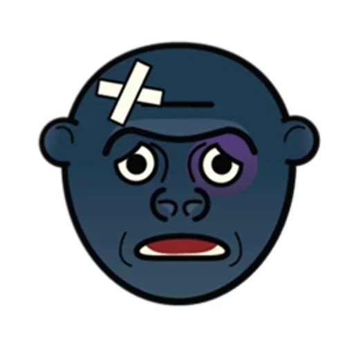 darkness, zombie flat, smile icon, emoji gorilla, smileyl icon