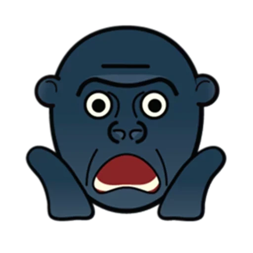 dunkelheit, gorilla, emoji gorilla, emoji gorilla, gorilla affe