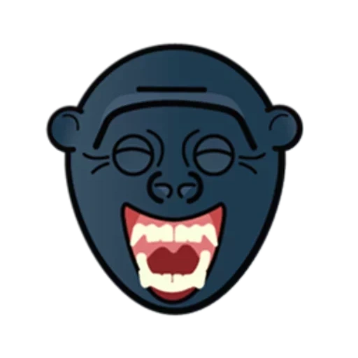 maske, dunkelheit, maskensymbol, stil-ikone, emoji gorilla