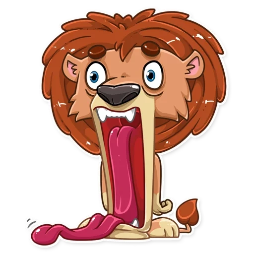 un leon, rey leo, león sonriente