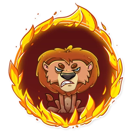 um leão, leão, garoto, logotipo leo, logotipo leo