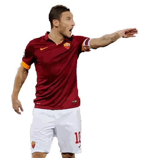 jogador de futebol, futebol, francesco totti, fundo branco de totti, totti francesco ztp