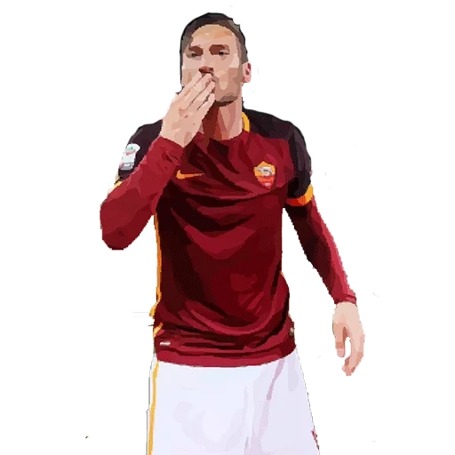 ragazzo, calcio, giocatore di football, francesco totti, roberto firmino su bianco