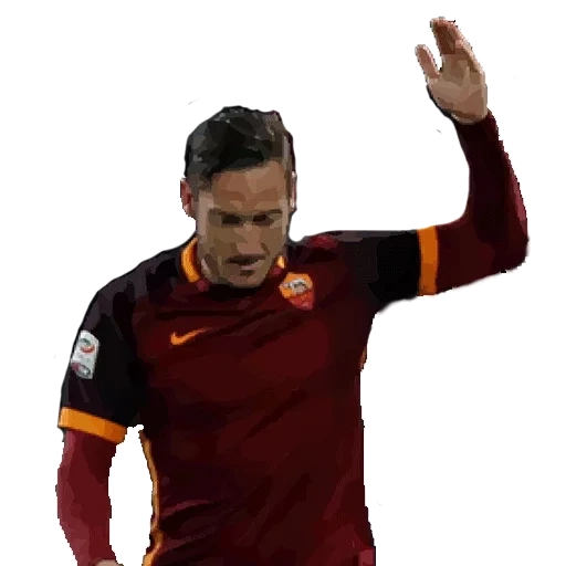 giocatore di football, francesco totti, totti francesco ztp, giocatore di calcio spagnolo, giocatore di calcio spagnolo su sfondo bianco