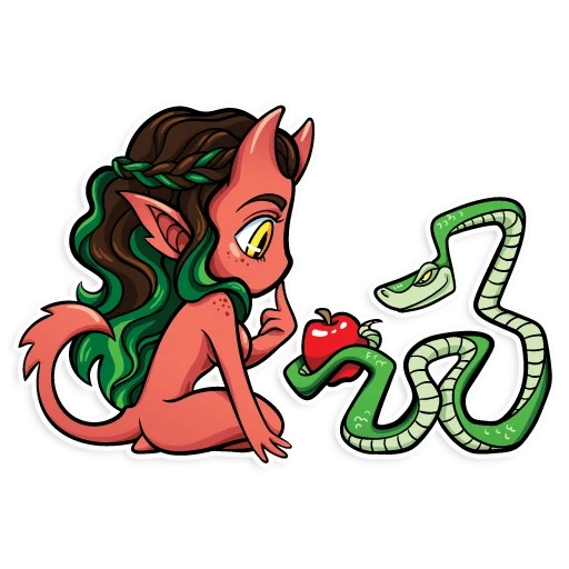 anime, demonitsa, demoness, kinky stickers