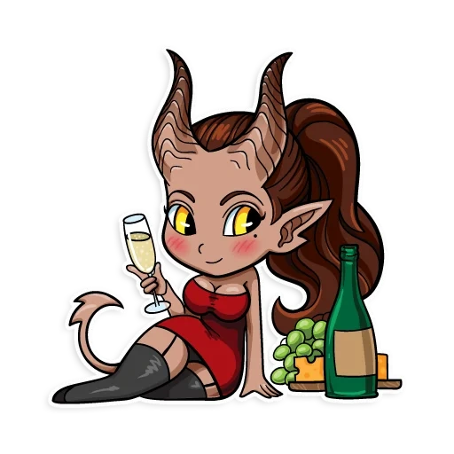 demon, demoness, demon discord, kinky stickers