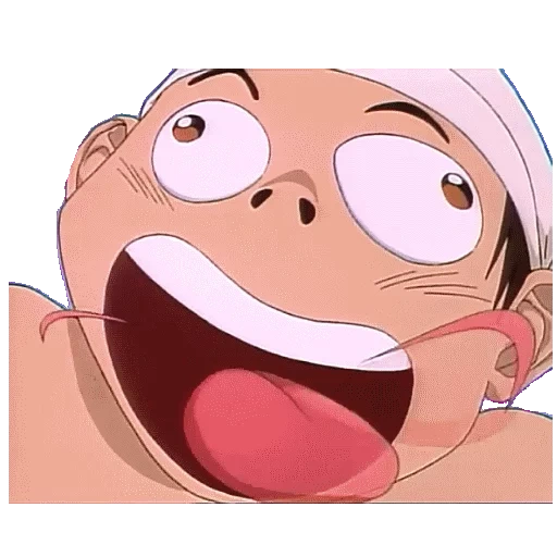 anime, luffy, la faccia di luffy, usopp van pis, personaggi anime