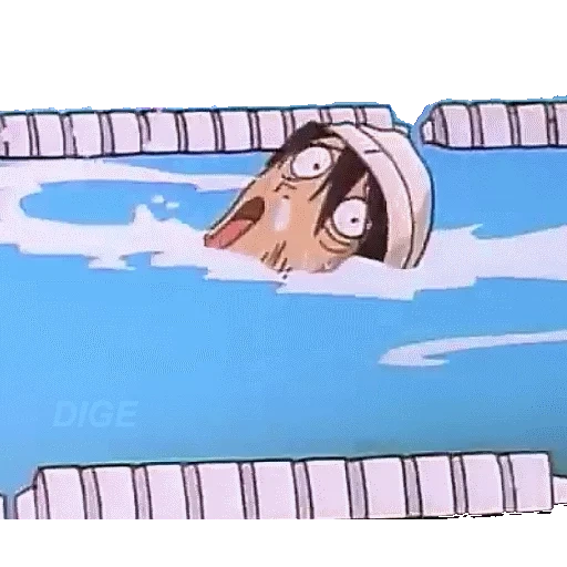 anime, kung fu luffy, usop van pis, animasi animasi, anime golden boy swimming