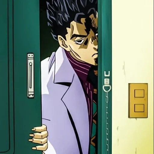 kira yoshikaga, jojo kira yoshikaga, jojo película 2017 kira, joe joe temporada 4 yoshikaga kira, kira yoshikage con cabello negro