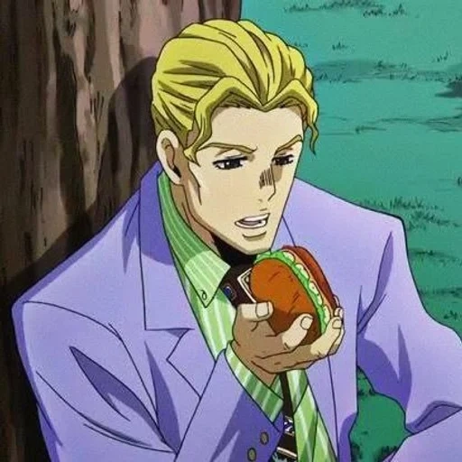 kira yoshikaga, ícone de kira yoshikaga, kira yoshikaga jojo, eu sou kira yoshikag me 33 anos, aventuras incríveis de jojo