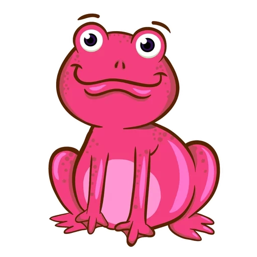 лягушки, лягушонок, розовая лягушка, pink frog рисунок