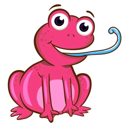kira, un jouet, monstre rose, grenouille rose