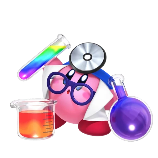 kirby art, chemistry of experiments, kirby doctor, kirby planet robobot, competition of research work