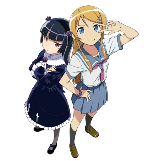 oreimo anime, oreimo kirino ruri, anime kuronko kirino, well my sister cannot be so sweet