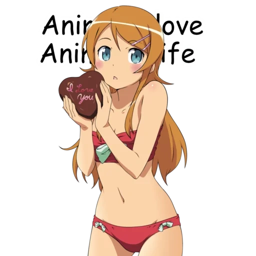 kirino kosaka, ragazza anime, kirino kosaka pieno di san valentino