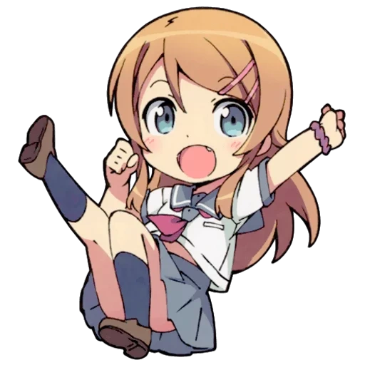 anime, chibi tsunderee, kirino kosaka, anime characters, oreimo kirino kusaka