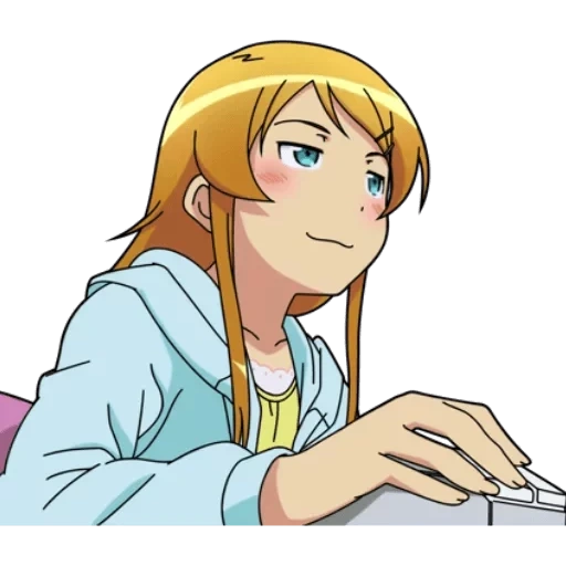 animación, anime, kirino, oreimo plus, animación de facebook