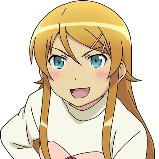 kirino kosaka, wajah kirino kosaka, kirino kosaka tsundere, anime oreimo adik perempuan saya bisa, ore ga konna mesugaki ni makeru wake ga nai