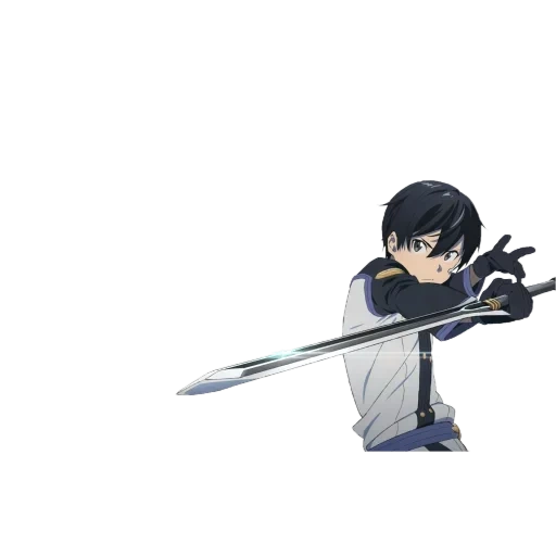 kirito, animación de kirito, espada de arte de reito, espada maestra en línea, representación de varianza de kirito
