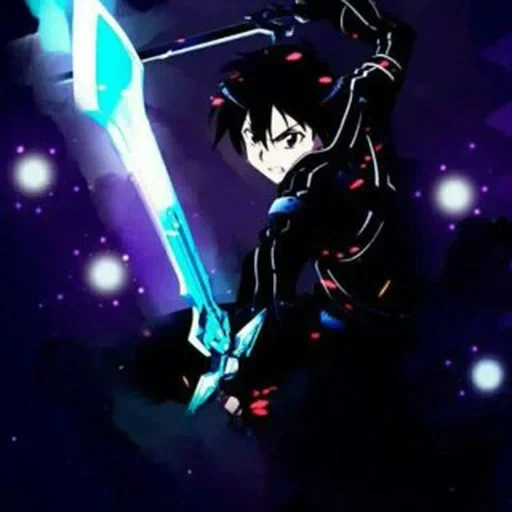 krito chan, kirito's blade, kirito kirigaya, sword master online, king of the star of kirito