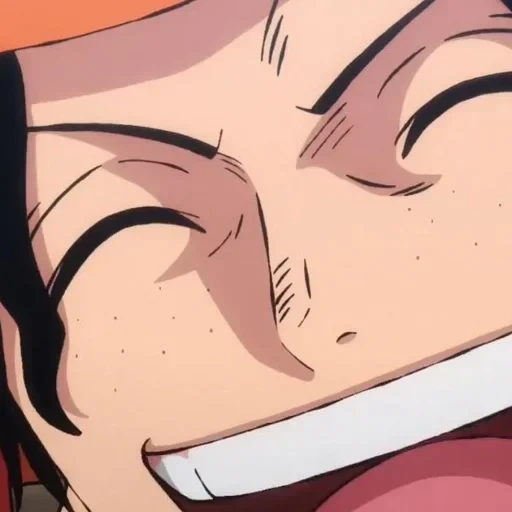 uma pedaço, van pis ás, anime van pis, kayrosecki luffy, o sorriso radiante do anime