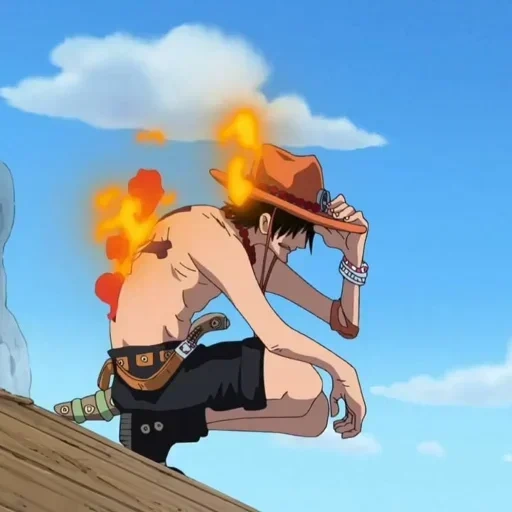 ван-пис, эйс ван пис, portgas d ace, one piece ace, манки д луффи