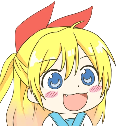 nisekoi, chitoge, red cliff red tog, personajes de animación, gyate gyate ohayou