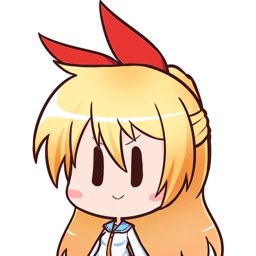 red cliff, red cliff animation, chibi chitoge, anime emoji