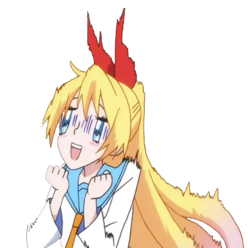 chitogue-chitogue, nisekoi, chitoge, kirisaki chitoge, rendering anime di sisaki jidoka