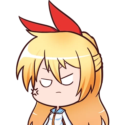 animation, chibi chitoge, cartoon character