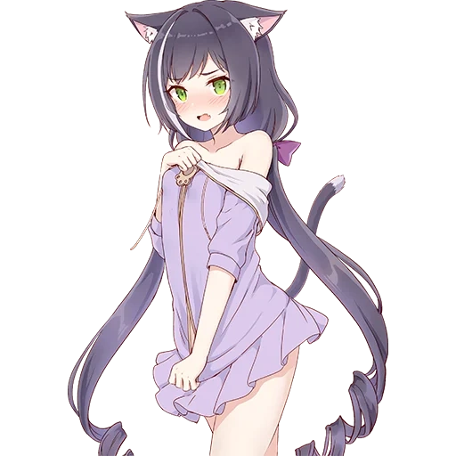 nico girl, animação nekopala, garota de gato anime