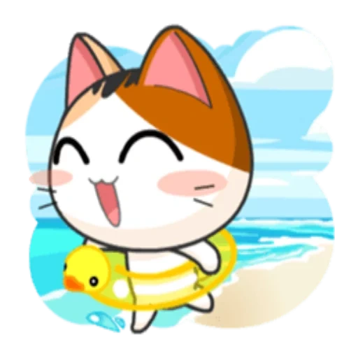 cat, anime miaou miaou, meow animated, le chat miaou miaou, stickers chien de mer japonais