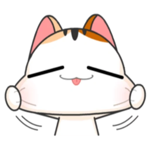 gato, gato, un gato, lindo neko, gatos emoji coreanos