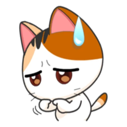 wa apps cat, meow animiert, japanische katzen, japanische katze, aufkleber japanische katzen