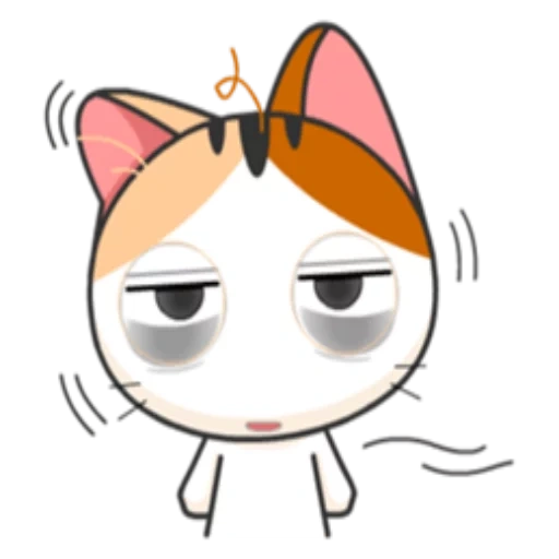 kucing, meow anime, meow animasi, kucing jepang, animashny emoji cats