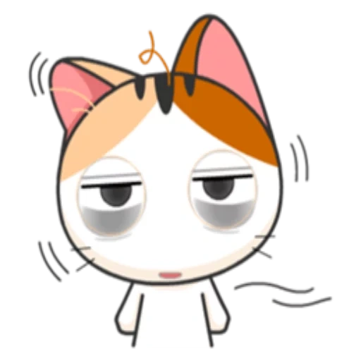 gato, anime maulle, meow animado, gatos japoneses, cats de emoji animashny