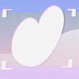 screenshot, white heart, the heart is pink, white heart, the heart is vector